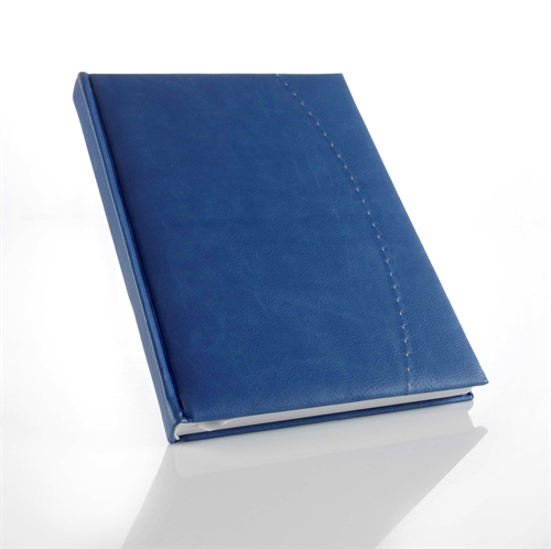 Notesbog - Notesbøger blå italiensk kunstlæder model Victoria